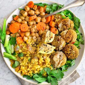 Falafel and Chickpe Carrot